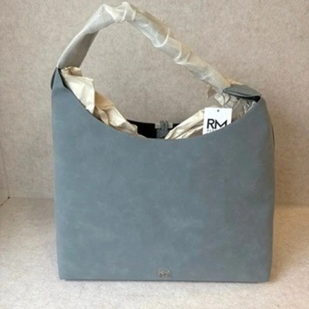 Rebecca Minkoff Tahoe Hobo Bag Denim Blue Leather Tassel HU25ETAHOB New